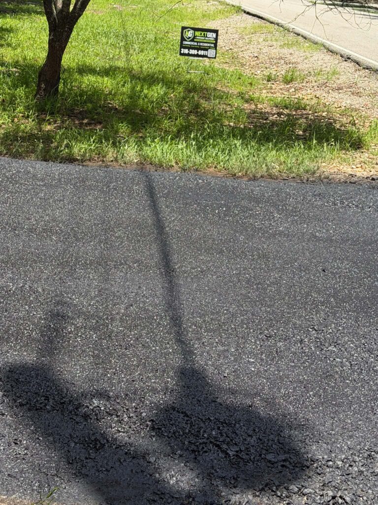 Services Close view of an asphalt surface during a NextGen pavement assessment